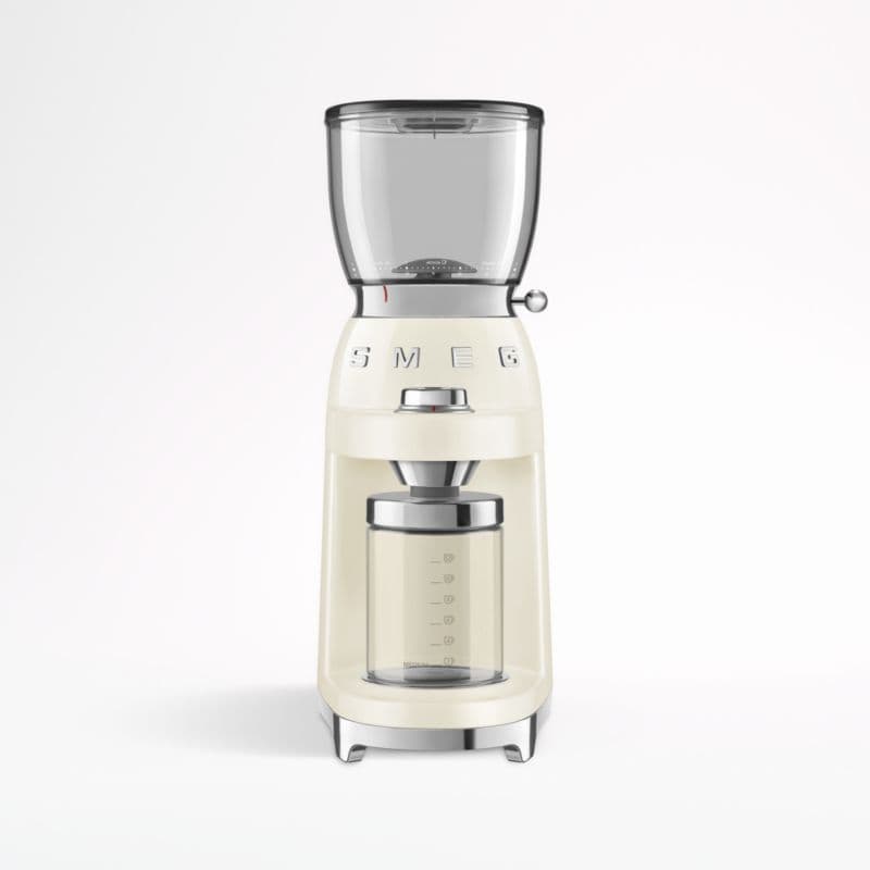 SMEG Cream Conical Burr Retro Coffee Grinder product image
