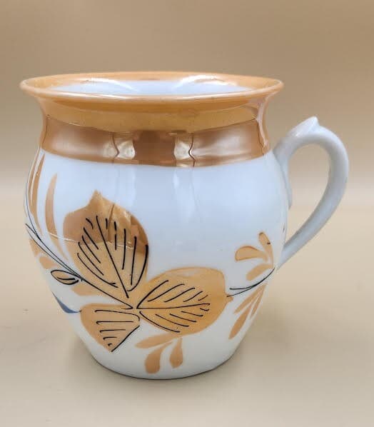 Vtg Italian Milk White Hand-painted pitcher product image